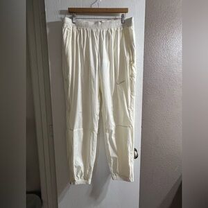 Nike Nocta White  Track Pants Zipper Ankles Men Size Large NWT